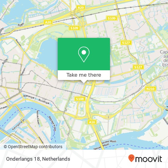 Onderlangs 18, 3062 CK Rotterdam Karte