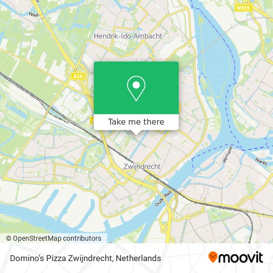 Domino's Pizza Zwijndrecht map