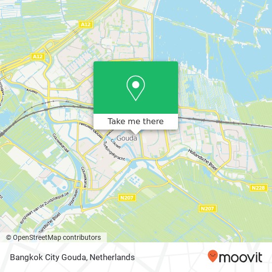 Bangkok City Gouda, Lange Tiendeweg 57 map