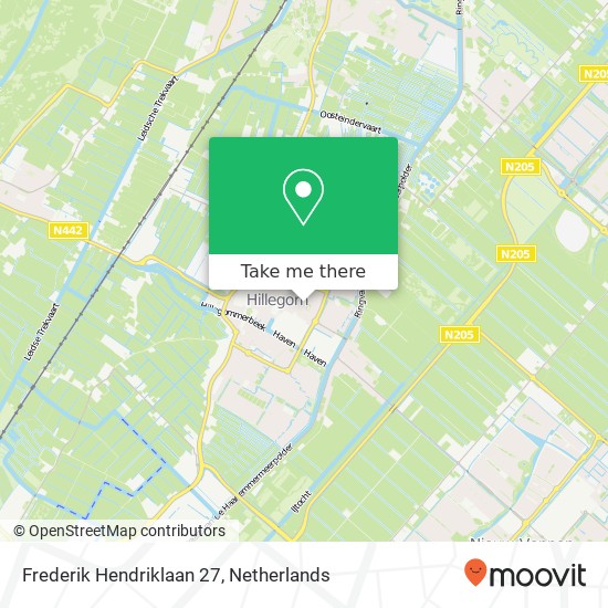 Frederik Hendriklaan 27, 2181 TD Hillegom map