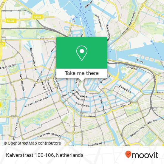 Kalverstraat 100-106, Kalverstraat 100-106, 1012 PK Amsterdam, Nederland map