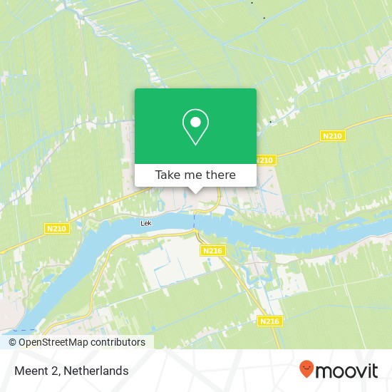 Meent 2, 2871 EZ Schoonhoven map