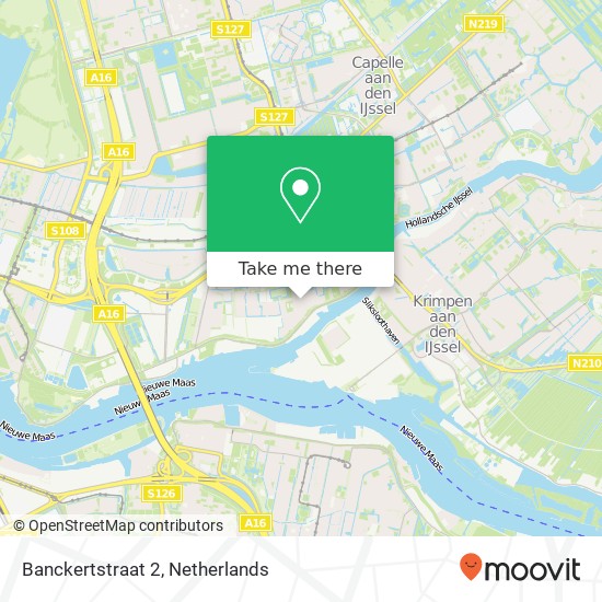 Banckertstraat 2, 2901 AC Capelle aan den IJssel map