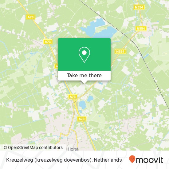 Kreuzelweg (kreuzelweg doevenbos), 5961 Horst map