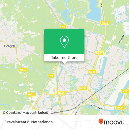 Drevelstraat 6, 1825 KK Alkmaar map