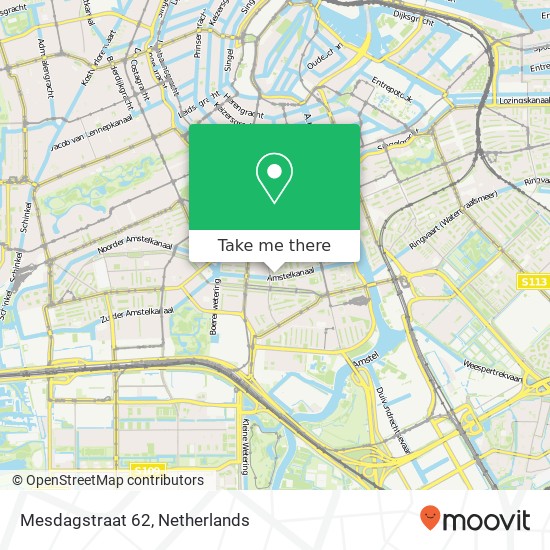 Mesdagstraat 62, 1073 HR Amsterdam map