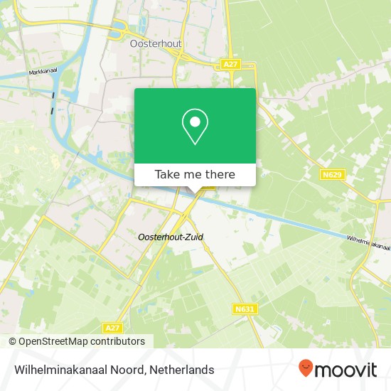 Wilhelminakanaal Noord, 4902 Oosterhout map