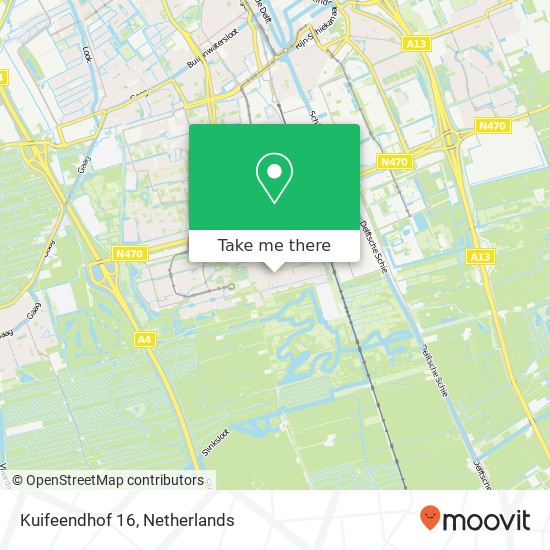 Kuifeendhof 16, 2623 NS Delft map