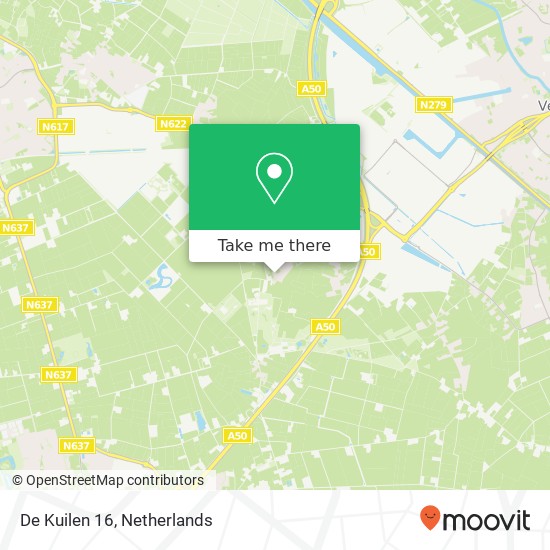 De Kuilen 16, 5466 PN Veghel Karte