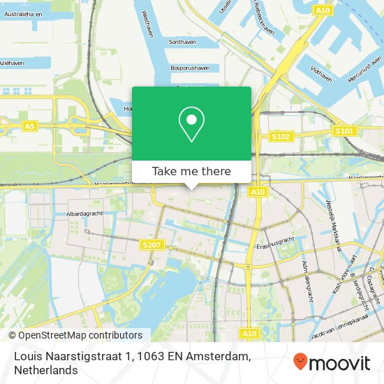 Louis Naarstigstraat 1, 1063 EN Amsterdam map