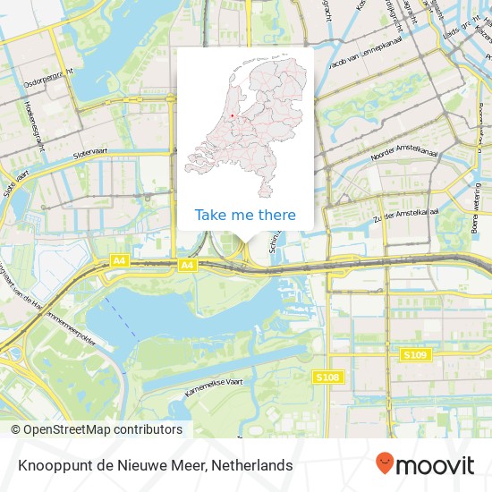 Knooppunt de Nieuwe Meer, 1059 Amsterdam map