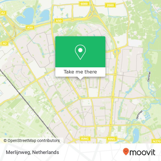 Merlijnweg, 5625 EK Eindhoven map