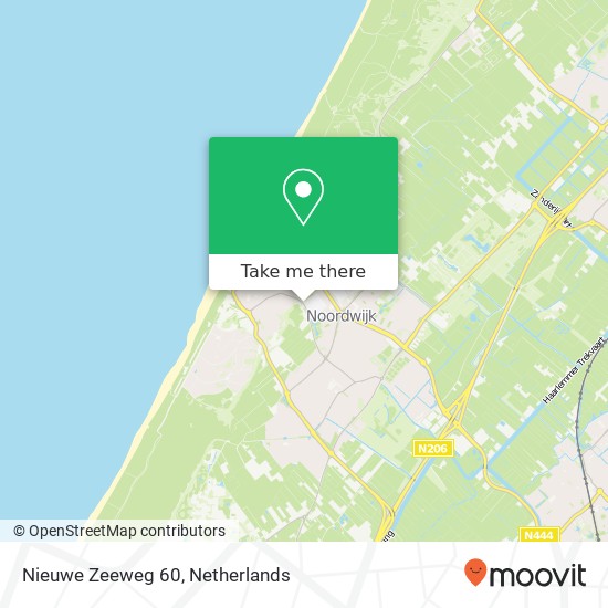 Nieuwe Zeeweg 60, 2202 HB Noordwijk Karte