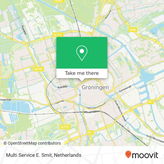 Multi Service E. Smit, Noorderhaven 3 Karte