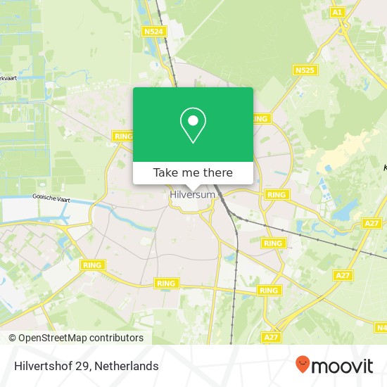 Hilvertshof 29, Hilvertshof 29, 1211 ER Hilversum, Nederland map
