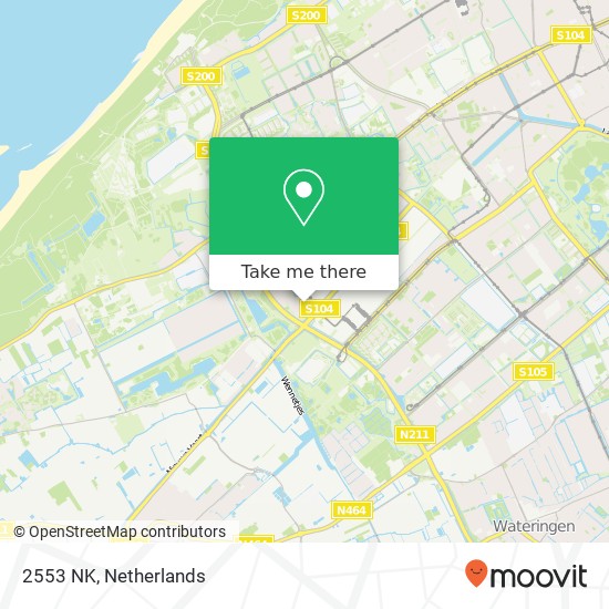 2553 NK, 2553 NK Den Haag, Nederland Karte