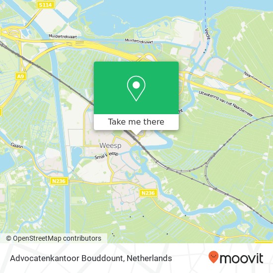 Advocatenkantoor Bouddount, Leeuwenveldseweg 5F Karte