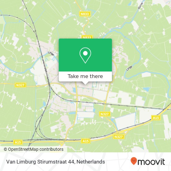 Van Limburg Stirumstraat 44, 4191 Geldermalsen map