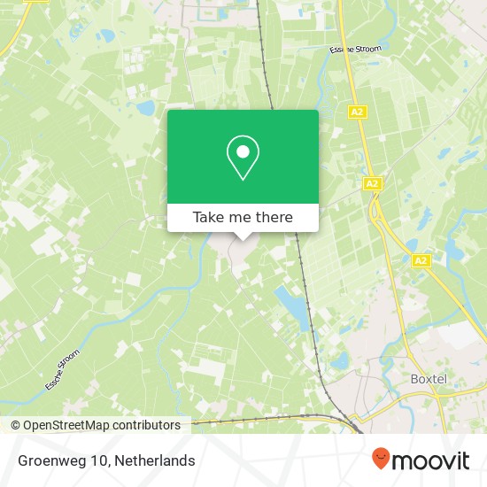 Groenweg 10, 5296 LZ Esch map