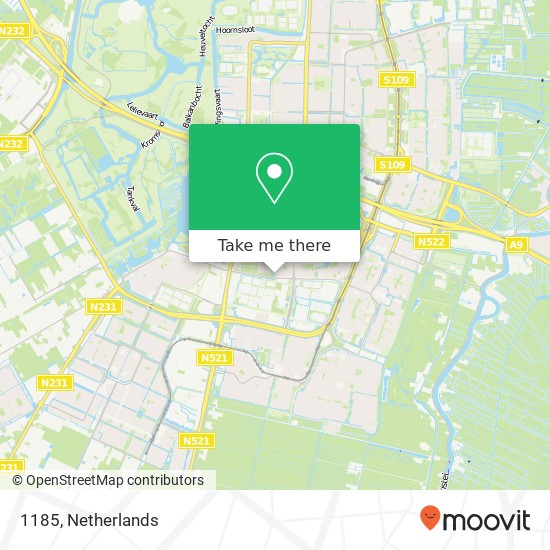 1185, 1185 Amstelveen, Nederland map
