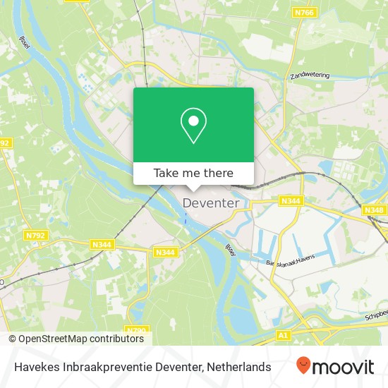 Havekes Inbraakpreventie Deventer, Nieuwstraat 54 Karte