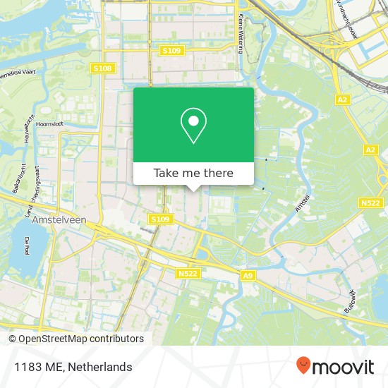 1183 ME, 1183 ME Amstelveen, Nederland Karte