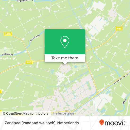 Zandpad (zandpad welhoek), 3223 Nieuwenhoorn map