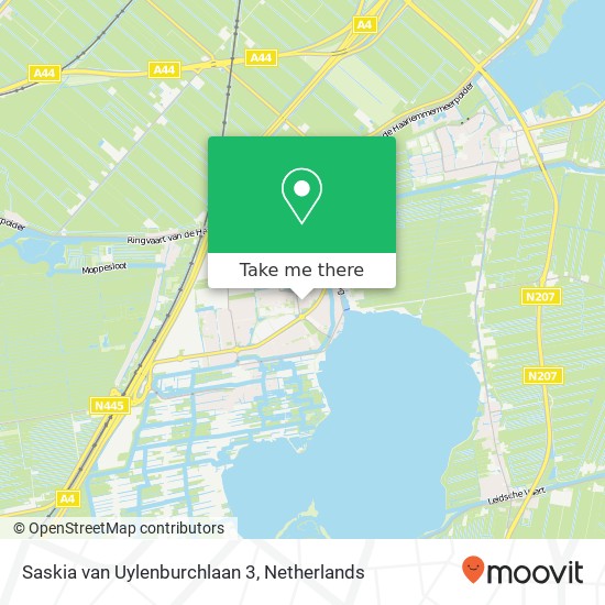 Saskia van Uylenburchlaan 3, 2377 CR Oude Wetering map