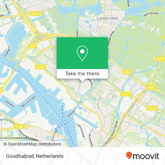 Goudbalpad, Goudbalpad, Amsterdam, Nederland map