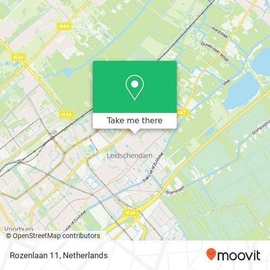 Rozenlaan 11, 2264 TS Leidschendam Karte