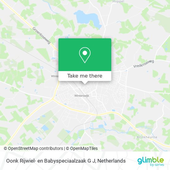 Oonk Rijwiel- en Babyspeciaalzaak G J map