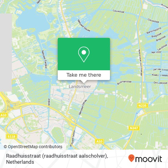 Raadhuisstraat (raadhuisstraat aalscholver), 1121 Landsmeer map