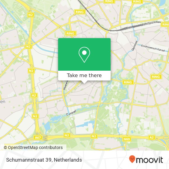 Schumannstraat 39, 5654 PE Eindhoven map