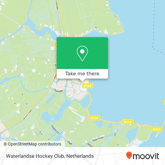 Waterlandse Hockey Club, Cornelis Dirksz. Laan map