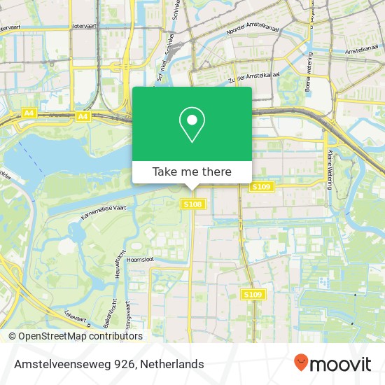 Amstelveenseweg 926, Amstelveenseweg 926, 1081 JN Amsterdam, Nederland Karte