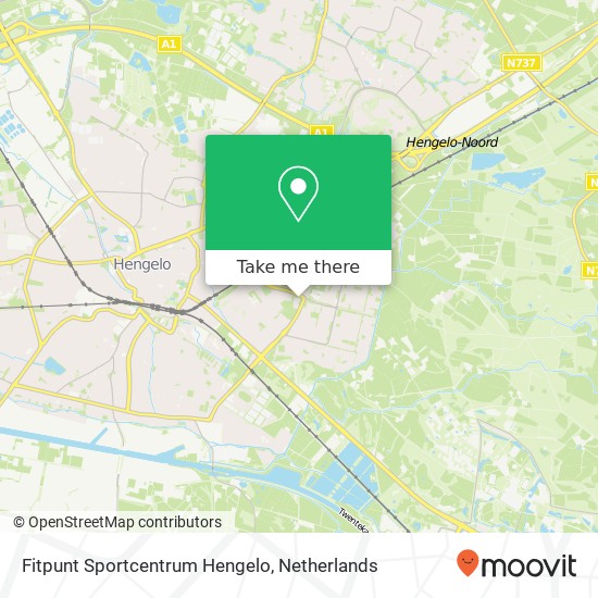 Fitpunt Sportcentrum Hengelo, P. C. Hooftlaan 50 map