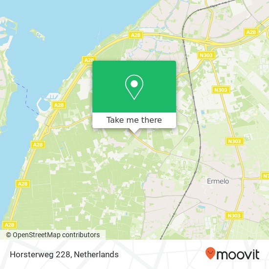 Horsterweg 228, Horsterweg 228, 3853 JH Ermelo, Nederland Karte