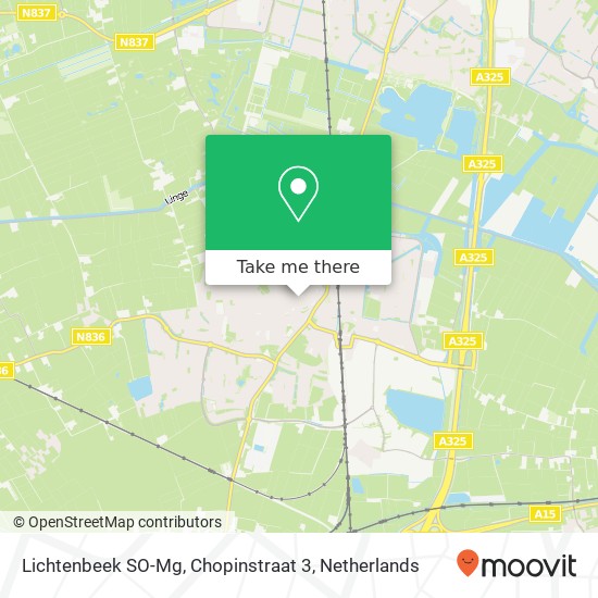 Lichtenbeek SO-Mg, Chopinstraat 3 Karte