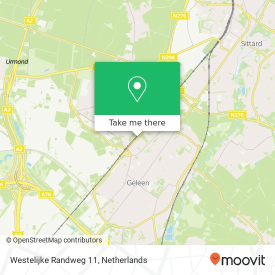 Westelijke Randweg 11, Westelijke Randweg 11, 6162 Geleen, Nederland map