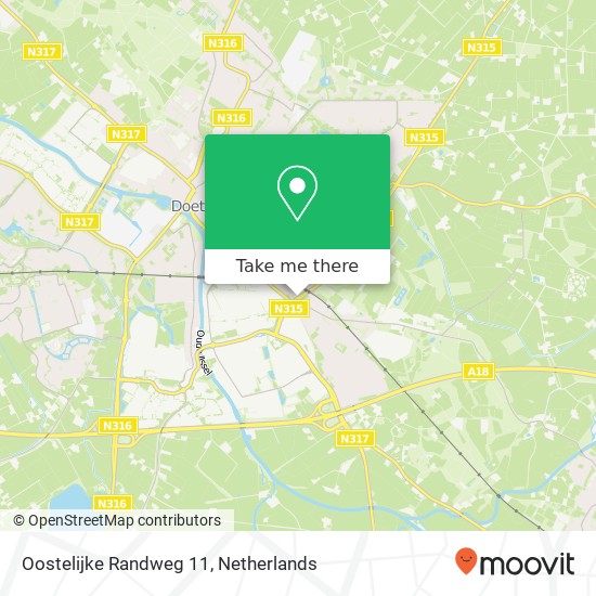 Oostelijke Randweg 11, Oostelijke Randweg 11, 7004 AZ Doetinchem, Nederland map