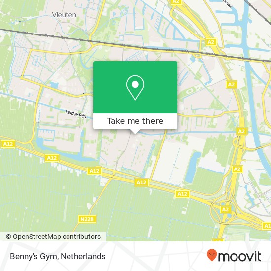 Benny's Gym, Mereveldlaan 3 Karte