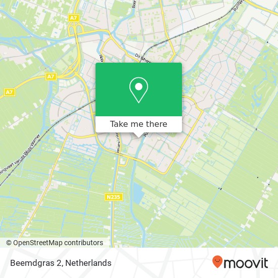 Beemdgras 2, 1441 WB Purmerend map