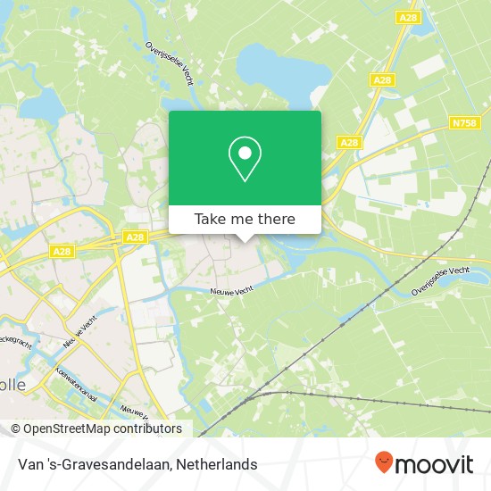 Van 's-Gravesandelaan, 8024 ZX Zwolle map