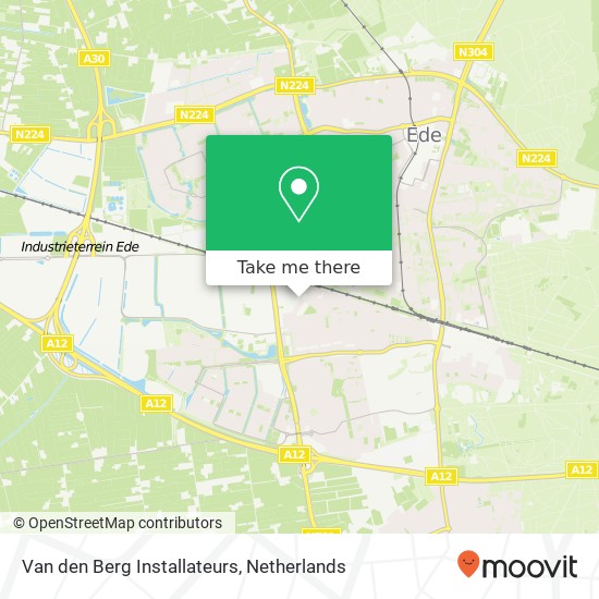 Van den Berg Installateurs, Vening Meineszstraat 1A map