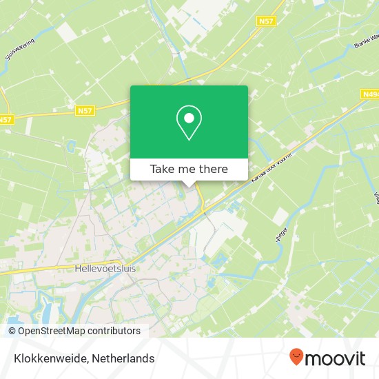 Klokkenweide, Klokkenweide, 3223 Hellevoetsluis, Nederland Karte