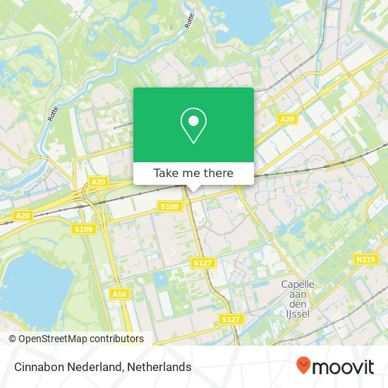 Cinnabon Nederland, Poolsterstraat 56 map