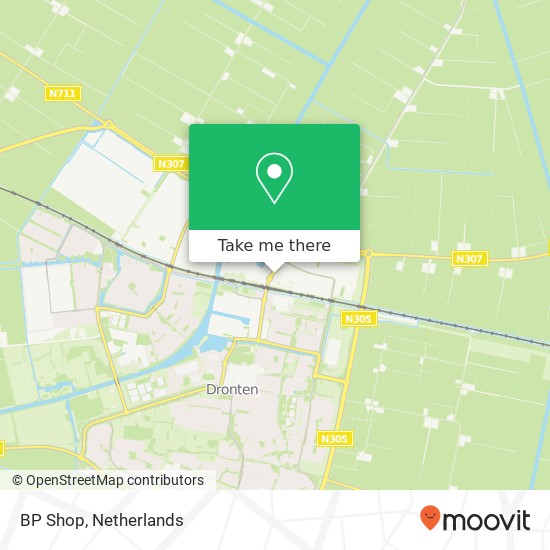 BP Shop, De Noord 70 map