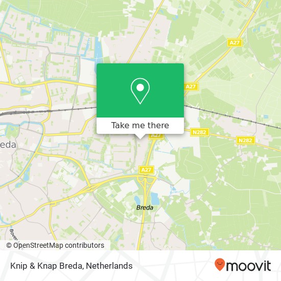 Knip & Knap Breda, Bisschopshoeve 24 map