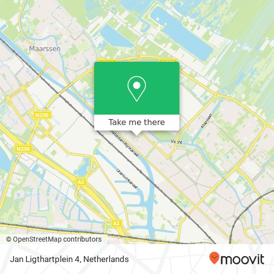 Jan Ligthartplein 4, 3555 WG Utrecht Karte