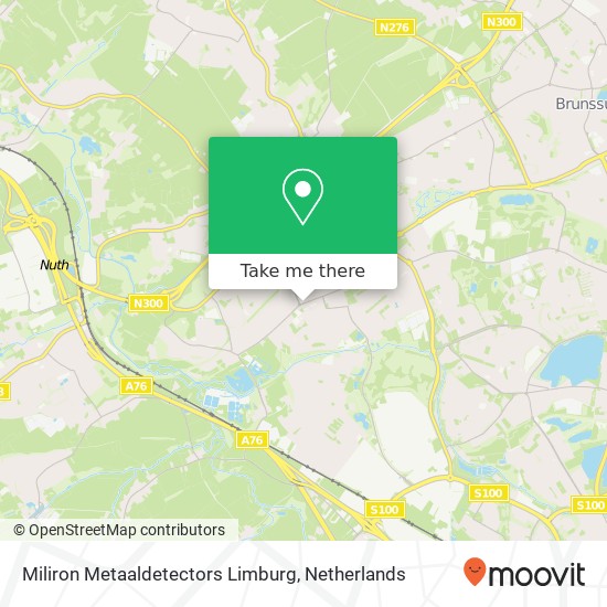 Miliron Metaaldetectors Limburg map